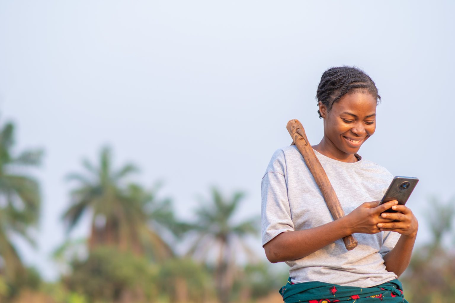 female africa farmer technology